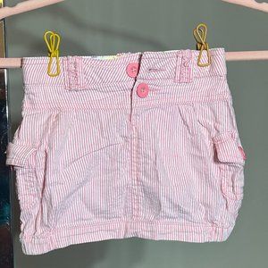Pink striped skort